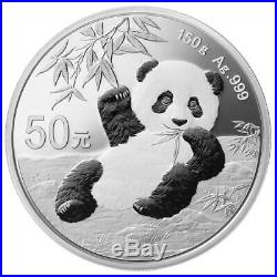 CHINESE SILVER PANDA 2020 150 Gram Silver Proof Coin Box and COA