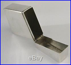 CHINESE or INDIAN 900 SOLID SILVER CIGARETTE or CARD CASE BOX c1920-1940s 111g