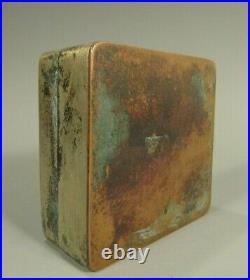 China Chinese Silver Color Metal Box Inscribed Immortal & Crane 19-20th C