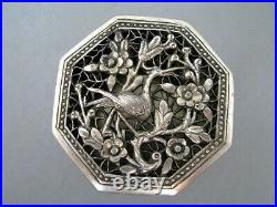 China Export Silber Dose Chinese Silver Box um 1900