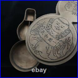 China white copper Jewelry Box with lid Box Brass Jewelry Box animal bat