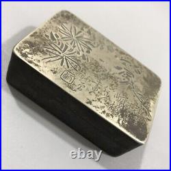 China white copper ink cartridge with lid Box Brass ink cartridge flower