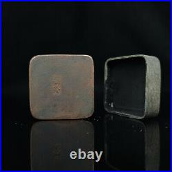 China white copper ink cartridge with lid Box Brass ink cartridge poetry