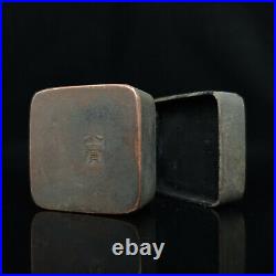 China white copper ink cartridge with lid Box Brass ink cartridge scenery