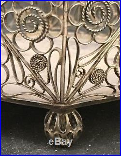 Chinese 19th Century Filigree Sterling Silver Jewelry Box