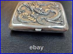 Chinese Antique White Metal Box -Tested Silver