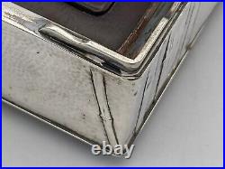 Chinese Bamboo Motif Sterling Silver Vintage Box