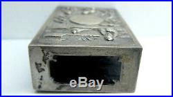 Chinese Embossed Silver Matchbox Holder Signed Artist Made
