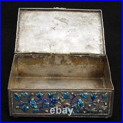 Chinese Enameled Metal Box Republic Period Circa 1930