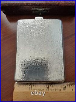 Chinese Export Dragon Sterling Silver Cigarette Business Card Case Original Box