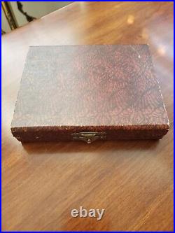 Chinese Export Dragon Sterling Silver Cigarette Business Card Case Original Box