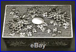 Chinese Export Silver Box 1000 BUTTERFLIES