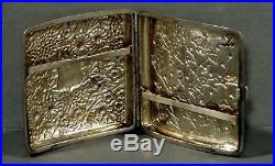 Chinese Export Silver Box Cigarette Case LUENWO MADE c1880