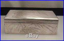 Chinese Export Silver Box Siu Kee