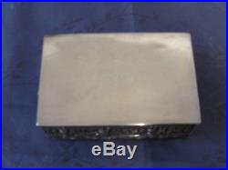 Chinese Export Silver Box Splendide Boite Chine Argent Massif