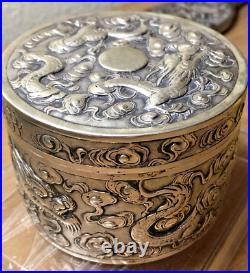 Chinese Export Silver Box Unknown Maker 1890