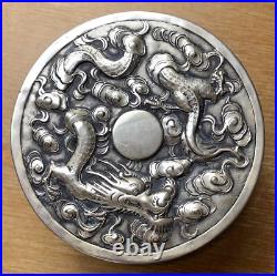 Chinese Export Silver Box Unknown Maker 1890