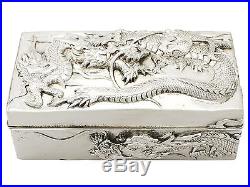 Chinese Export Silver Box by Kuhn & Kormor Antique Circa 1900