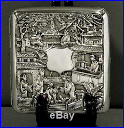 Chinese Export Silver Box c1870 TAX COLLECTOR
