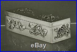 Chinese Export Silver Box c1890 Signed