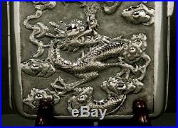 Chinese Export Silver Cigar Box SIGNED Was $2400 Now No Reserve