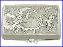 Chinese Export Silver Cigarette Case Antique 1910
