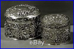 Chinese Export Silver Dresser Set 11 PCS WING FAT c1890
