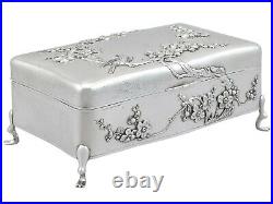 Chinese Export Silver Jewellery Box Antique Circa 1895