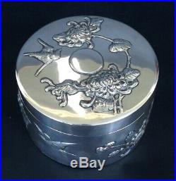 Chinese Export Silver Vanity Set Kwong Man Shing Hong Kong C1900 In Box