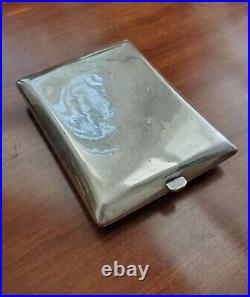 Chinese Export Sterling Silver Cigarette Case Business Card Box Money Holder