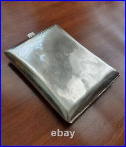 Chinese Export Sterling Silver Cigarette Case Business Card Box Money Holder