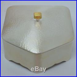 Chinese Hammered Fine Silver Vanity Box. 999
