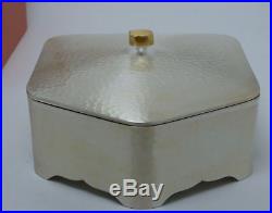 Chinese Hammered Fine Silver Vanity Box. 999