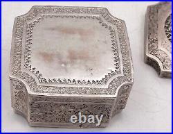 Chinese Silver Box with Bird and Floral Motifs