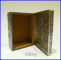 Chinese Silver Cigarette Box, Cedar Lined, Qing Dynasty