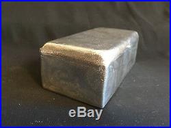 Chinese Silver Cigarette Box With Shagreen Effect Textured Finish