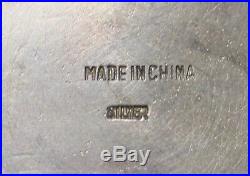 Chinese Silver Cloisonne Enamel White Jade Gemstones Canister Caddy Jar Box