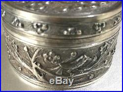 Chinese Sterling Silver Case Box Chinese Hallmark / Stamped