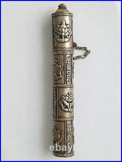 Chinese Tibetan Metal Silver Color Incense Holder
