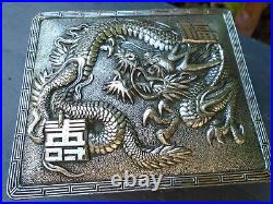 Chinese dragon metal musical box working