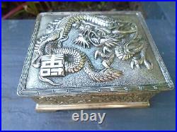 Chinese dragon metal musical box working