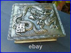 Chinese dragon metal musical box working