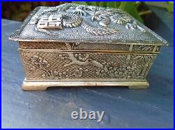 Chinese dragon metal musical box working