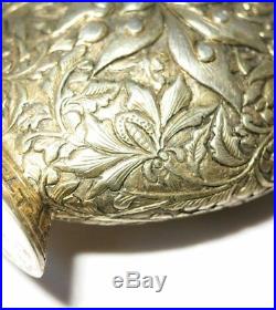 Exceptional Chinese Antique Solid Silver Gilt Snuff Box/Bottle circa 1900