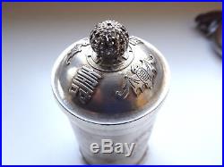 Export silver Chinese lidded box solid Silver