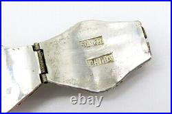 Fab c1900 Chinese Gilt Silver Filigree Carnelian Moth Butterfly Bracelet