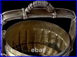 Fine Antique Chinese Miniature Silver Box Modelled As A Wedding Basket