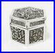 Fine-CHINESE-SILVER-EMBOSSED-HEXAGONAL-BOX-c1900-DRAGONS-FIGURES-ANIMALS-01-na