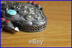 Fine and Old Chinese / Tibetan Silver Pendent Silver Box marked 925