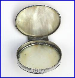 Fine antique European & Chinese silver & MOP carved novelty Snuff Box C. 17/18thC